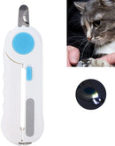 LED Pet Nail Clipper with Filer for Cats & Dogs