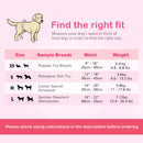 Cute Pink Female Dog Diapers With Adjustable Tail Hole