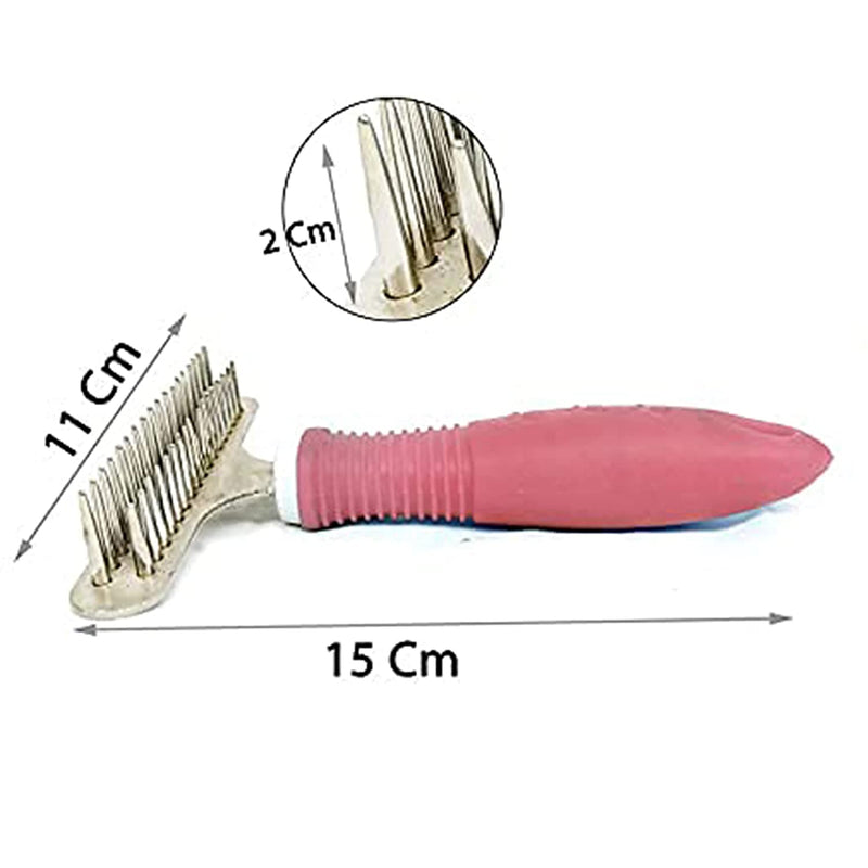 Rake Comb Grooming Shedding Tool Brush For Dog And Cat