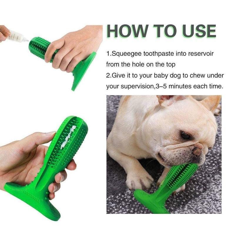 Dog Rubber Toothbrush Teeth Cleaning Toy