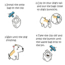 Piqapoo Silicone Clip with 20 Bags: Hands-Free Dog Poop Collector