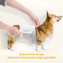Cute Pink Female Dog Diapers With Adjustable Tail Hole