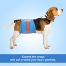 Disposable Dog Diapers for Male Dogs - Stylish Jeans Design