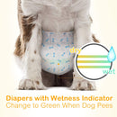 Cute Pink Female Dog Diapers With Adjustable Tail Hole