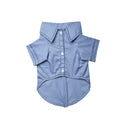 Lulala Pet Dress Plain Shirt with Contrast Stitching Summer Apparel For Pets (XS,S,M,L,XL,SkyBlue)
