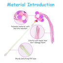 Interactive Cat Wand Teasers 2-Piece Kitten Toy Set