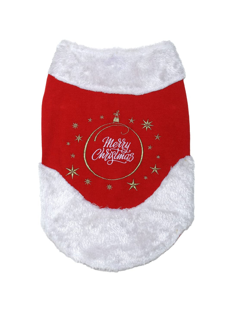 Santa Claus Pets Christmas Winter Wear Attractive Dress for Dog Cat Xmas Dress(XS,S,M,L,XL)