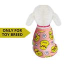 Lulala Cotton Printed Round Shirt for cat, Toy Breed Dog & Puppies Peach