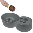 Premium Melamine & Stainless Steel Non-Slip Pet Bowl for Dogs