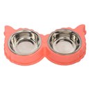 Removable Stainless Steel Anti-Slip Food and Water Bowl for Pets