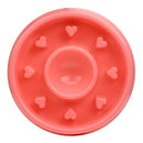 Heart Design Slow Feeder Bowl for Small and Medium Dogs/Cats