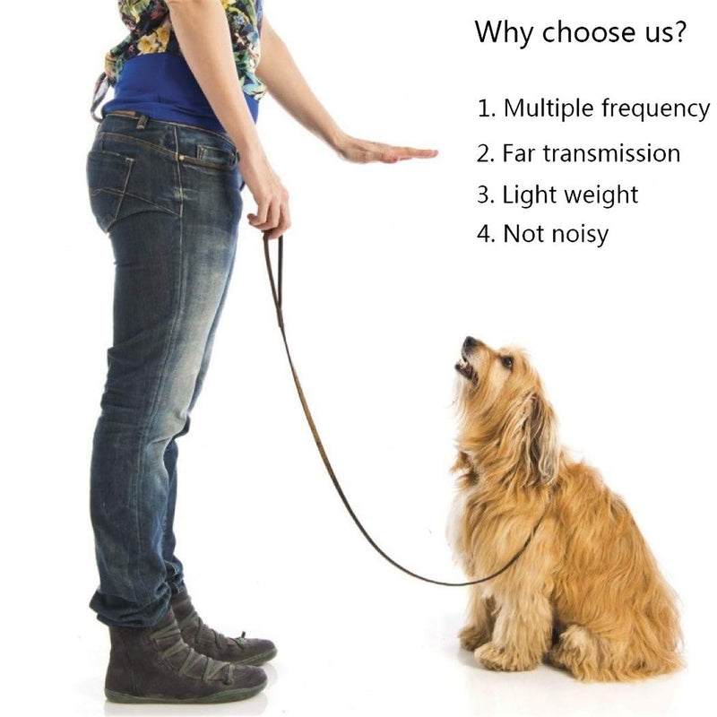 DunYi Dog Whistle to Stop Barking Upgrade Ultrasonic Stainless Steel Dog Training