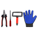 Pet Grooming kit: Slicker Brush, Pet Nail Clipper, Dog Grooming Glove