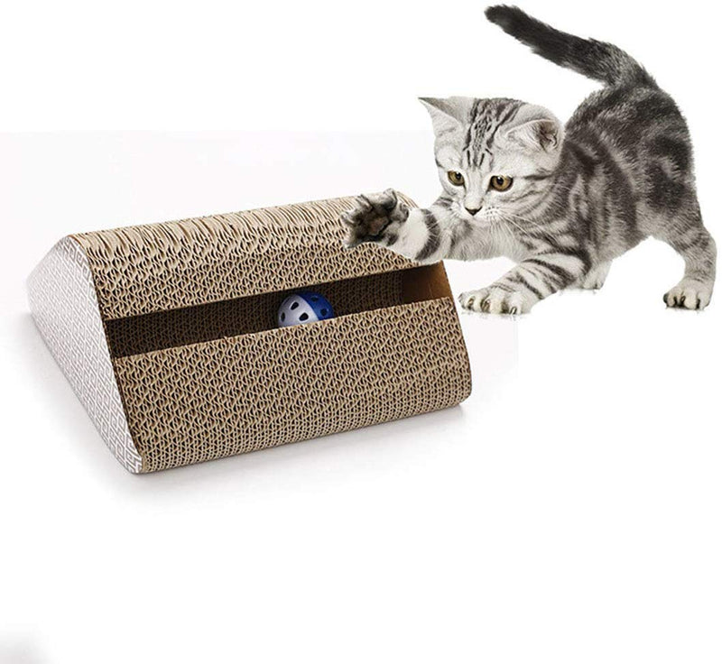 Emily Pets India Cat Scratcher Cardboard with Ringing Bell Balls and Catnip