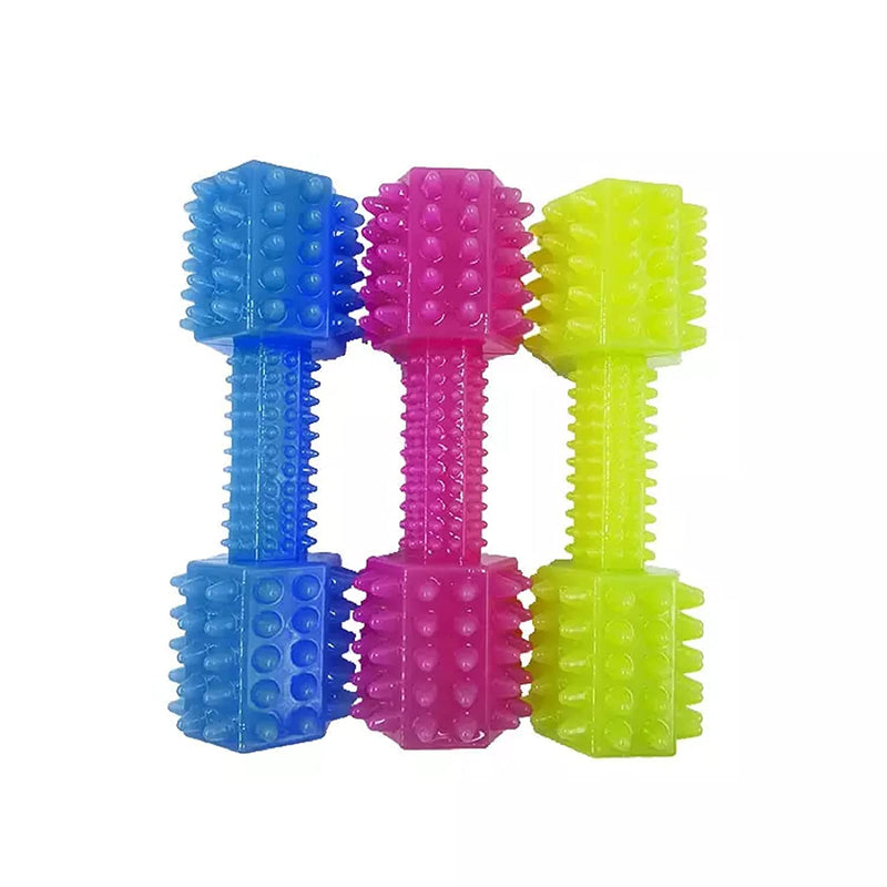 Dumbbell Shaped Teething Chew Toys For Dogs