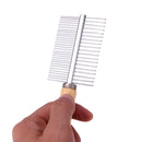 Double-Sided Stainless Steel Grooming Comb for Dogs and Cats