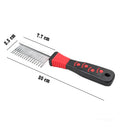 Stainless Steel Pet Grooming Comb with Ergonomic Handle