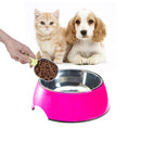 Colorful Melamine Dog Bowl with Non-Skid Silicone Base