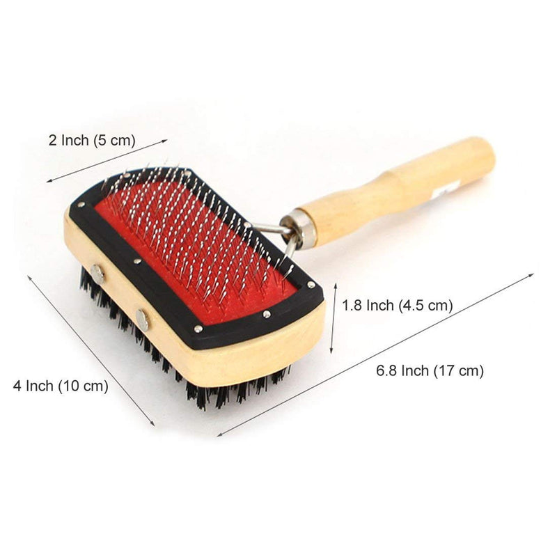 Emily Pets Double Side Bristle & Pin Pet Brush for all types of Dogs and Cat