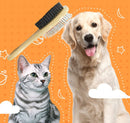 2 Sided Pin & Bristle Pet Slicker Brush Comb for Cats and Dogs