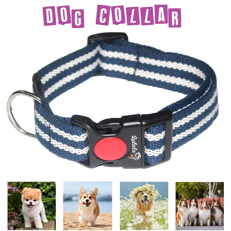 Lulala Neck Collar & Leash Set for Dogs (Blue, XL)