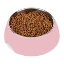 Emily Pets Stainless Steel Removable Anti Slip Bowl For Dog and Cat(Blue,Pink)