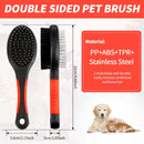 Double-Sided Pet Slicker Brush for Dogs and Cats