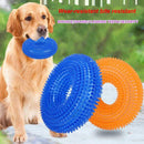 Large Spike Squeaky Ring Chew Toy for Dogs (Color Varies)