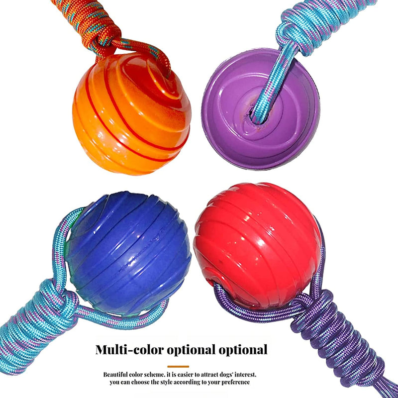 Durable Dog Chew Toy - Rope & Rubber Ball, Non-Toxic, Anxiety Relief