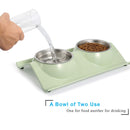 Stainless Steel Double Food and Water Bowl for Dogs