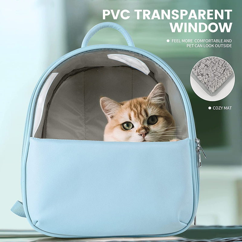 Emily Pets Sky Blue Backpack Pet Carrier Suitable For Dog, Cat (L,Sky Blue)