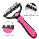 Emily Pets Pets Grooming Tools (Pink Black, Large) (Large, Pink)