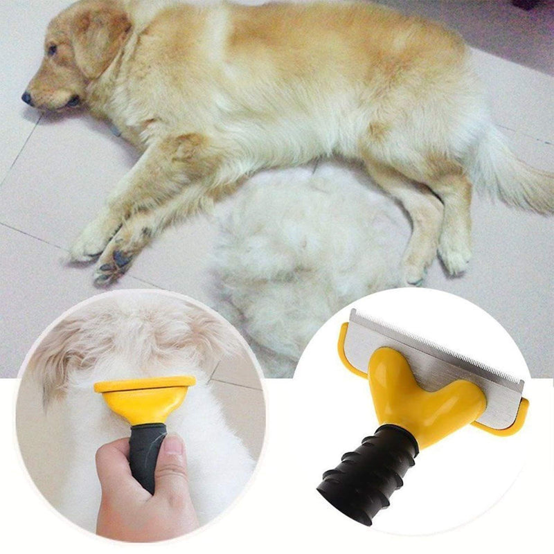 Emily Pets Deshedding Tool Pet Hair Removal Comb for Dog Cat