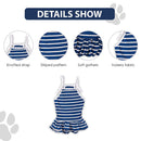 Stylish Striped Cotton Dress Skirt for Pets