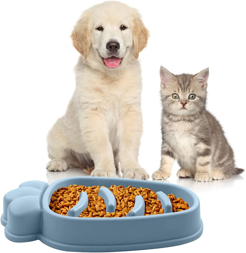 Emily Pets Slow Food Bowl Healthy Eating Slow Feeder Pet Bowl Food Treat Dispenser for Pets(Orange,Yellow,Green,Blue)