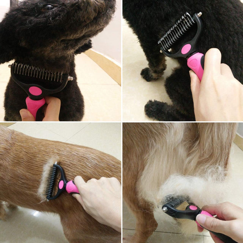 Emily Pets Pets Grooming Tools (Pink Black, Large) (Small, Pink)