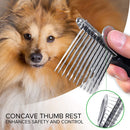 Versatile Pet Dematting Rake Comb Brush - Grooming Tool For Pets