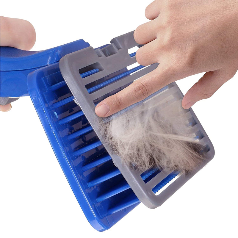Emily Pets Slicker Brush for Dogs and Cats Self-Cleaning Grooming Comb For Pets(Small)
