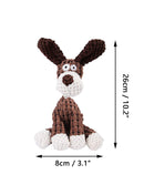 Brown Plush Bear Toy with Squeaker for  Dogs and Cats