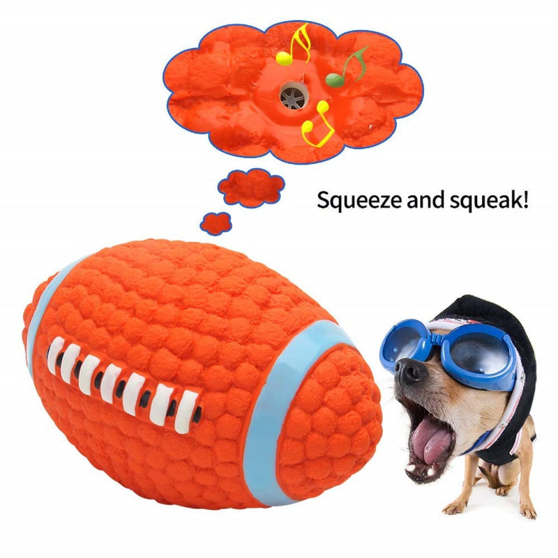 Emily Pets Latex Material Squeaky Dog Toy Small,Large(Orange)