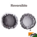 Round Reversible Dog Bed Premium Comfort Pet Cuddler