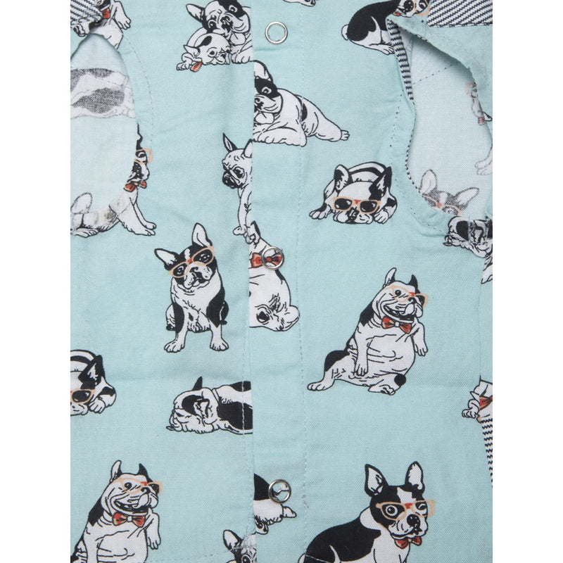 Lulala Sundress Dog Strip Shirt Skirt Clothes For Pets(XS,S,M,L,XL,XXL,Sky Blue)