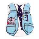 Tie Print T-Shirt For Pet