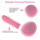 Pet Grooming Brush with Self-Cleaning Function