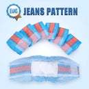 Disposable Dog Diapers for Male Dogs - Stylish Jeans Design