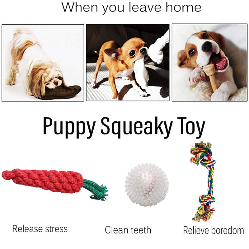 Toy Set For Puppy & Dogs (Color May Vary) Pack of 3
