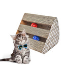 Cat Scratching Post Cardboard with Bell Balls