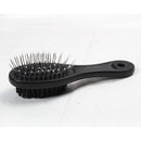 Double Sided Pet Hair Brush for Dogs & Cats (Black, Blue)