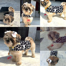 Leopard Print Velvet Jacket for Dogs