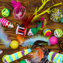 Interactive Kitten Training Sisal Balls (1 Pcs, Multicolor)